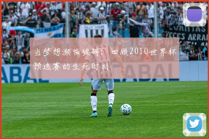 当梦想濒临破碎:回顾2010世界杯预选赛的生死时刻